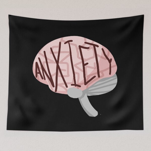 Item preview, Anxiety brain designed and sold by cu-b3.