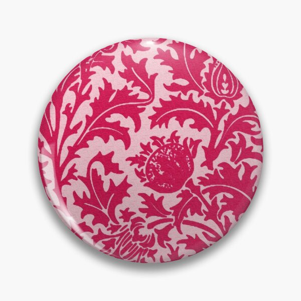 Item preview, William Morris Thistle Damask, Fuchsia Pink  designed and sold by Marymarice.