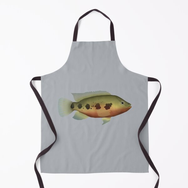 Item preview, Five-spot cichlid designed and sold by fishfolkart.