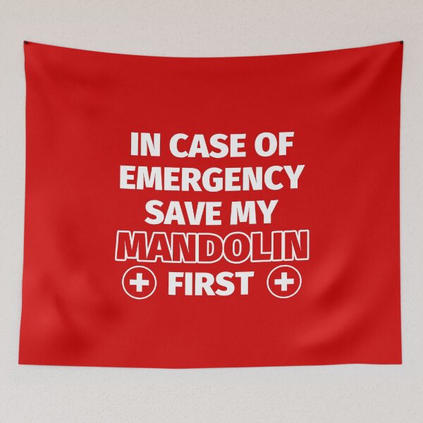 Item preview, In case of emergency: mandolin designed and sold by fabianb.