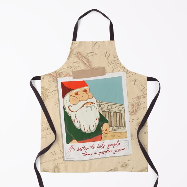Item preview, It's Better to Help People than Garden Gnomes - Travelling Gnome Postcard designed and sold by ToruandMidori.