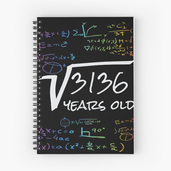 Item preview, Funny 56th Birthday Math Design - Square Root of 3136 : 56 Years Old designed and sold by Designamics.