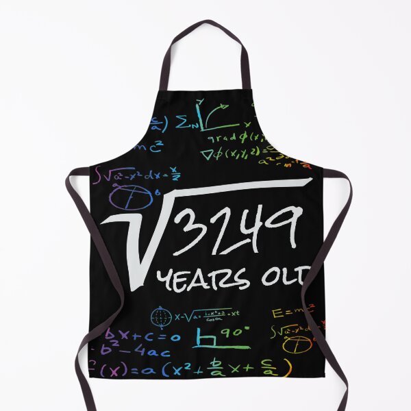 Item preview, Funny 57th Birthday Math Design - Square Root of 3249 : 57 Years Old designed and sold by Designamics.