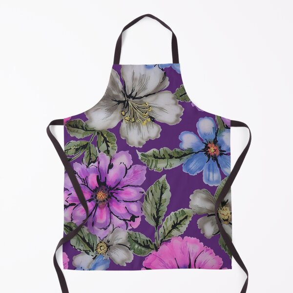 Item preview, Purple Watercolor Flowers designed and sold by Leslie Rogers Todder.