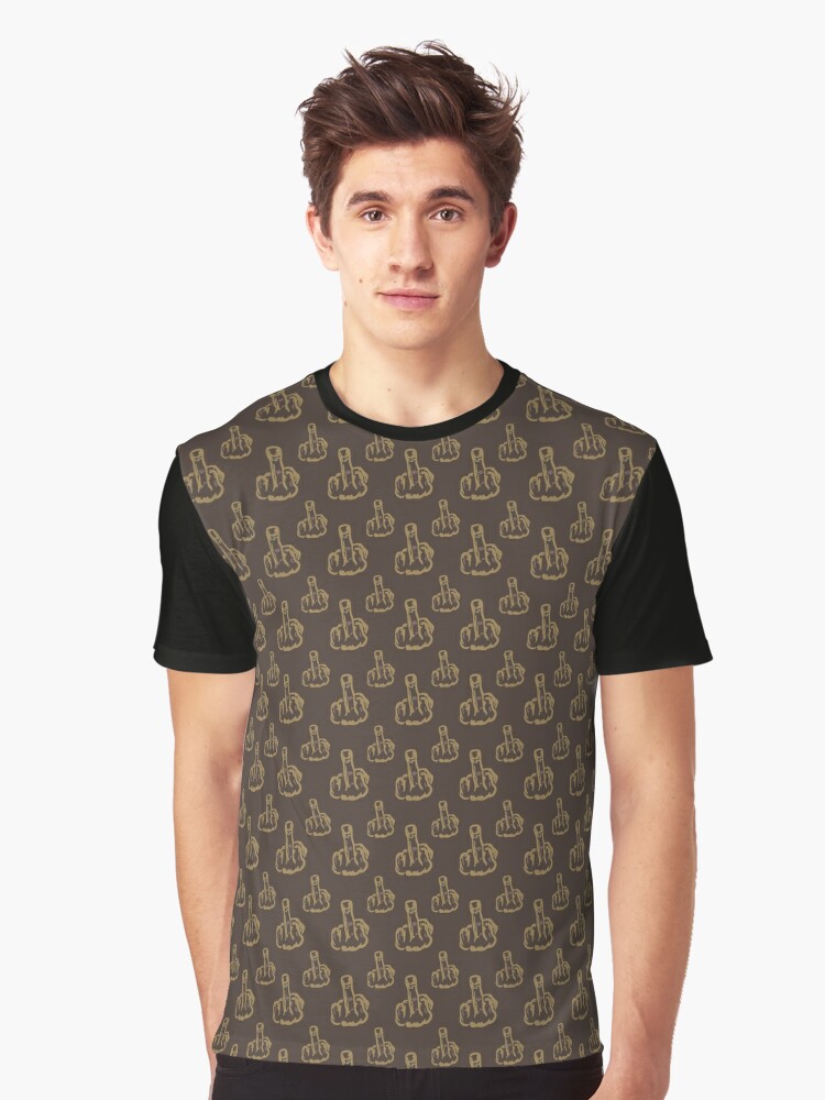 album Ooze Diskriminere cute middle finger pattern" T-shirt for Sale by HelgaVonSchabbs | Redbubble  | lv graphic t-shirts - funny louis vuitton pattern graphic t-shirts -  middle finger graphic t-shirts