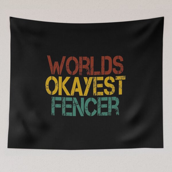 Item preview, Worlds Okayest Fencer / Fencing / funny Fencing / Fencing Gift / Fencing Sport / Fencing Teacher / Fencing Lover Gift vintage style idea design designed and sold by Chamssou.