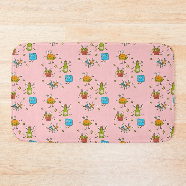 Item preview, cute happy burger friends designed and sold by sayomoko.