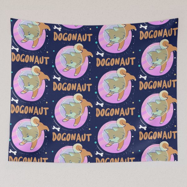 Item preview, Dog Space Astronaut Dogonaut Planet Stars Spacetravel Rocket Surreal Cute Funny Gift designed and sold by TheAplus.