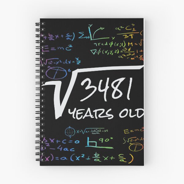 Item preview, Funny 59th Birthday Math Design - Square Root of 3481 : 59 Years Old designed and sold by Designamics.