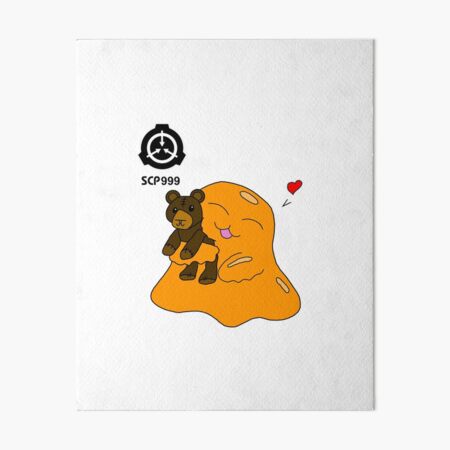 SCP 999 The Tickle Monster - hug monster slime chibi kawaii cute cartoon  art design | Sticker