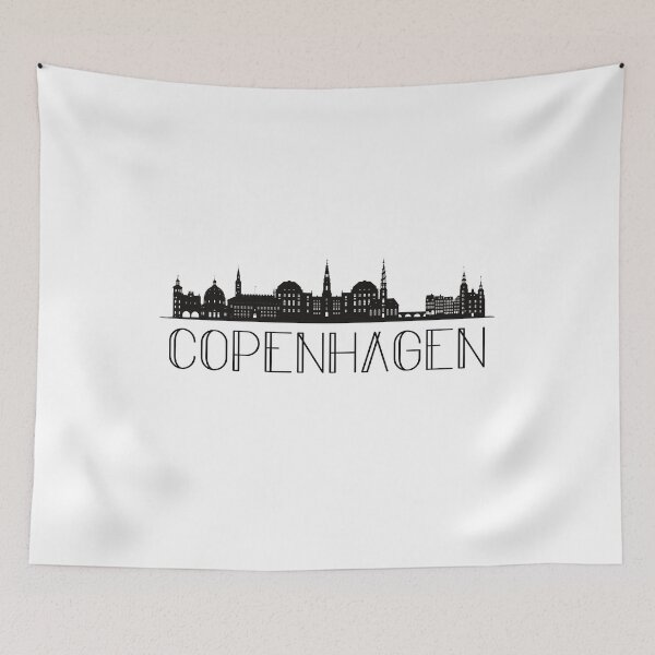 Aperçu de l'œuvre Autocollant Copenhague créée et vendue par brookehend.
