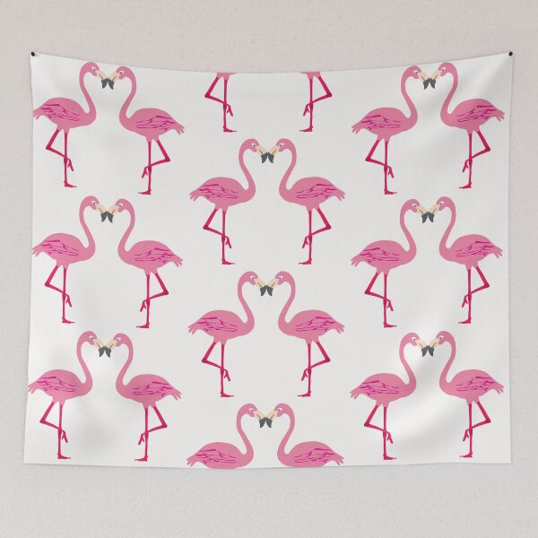 Item preview, Flamingos in love - Flamingo Couple and Flamingo pattern- Gift for flamingo lovers designed and sold by TamGustam.
