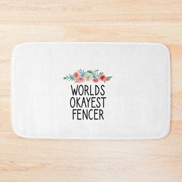 Item preview, Worlds Okayest Fencer / Fencing / funny Fencing / Fencing Gift / Fencing Sport / Fencing Teacher / Fencing Lover Gift Floral style idea design designed and sold by Chamssou.