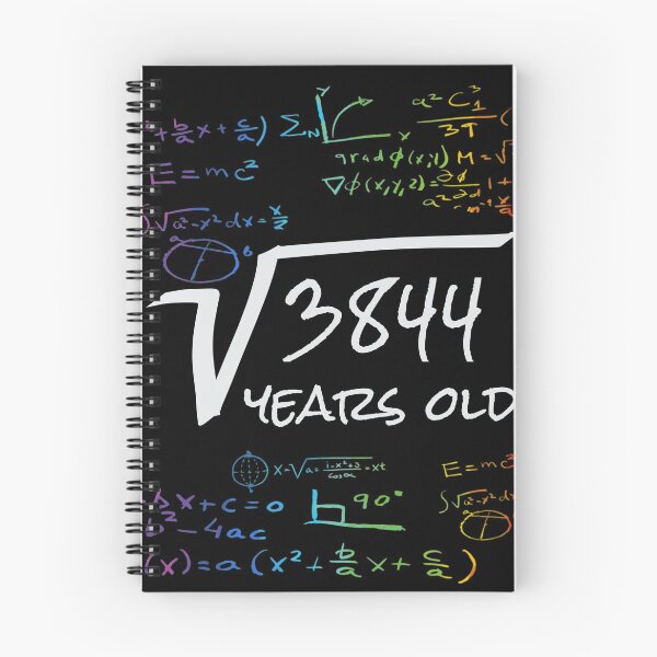 Item preview, Funny 62th Birthday Math Design - Square Root of 3844 : 62 Years Old designed and sold by Designamics.