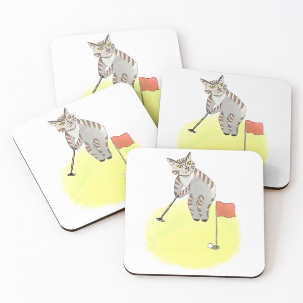 Item preview, Golfing Cat designed and sold by MANUMONY.