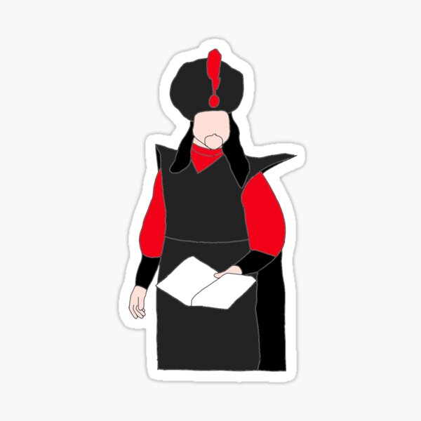 Twisted StarKid Royal Vizier Jafar Cartoon Sticker
