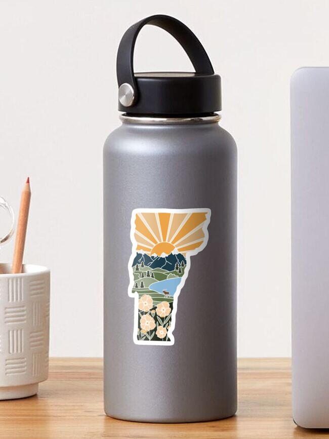 Thumbnail 1 of 3, Sticker, Vermont Illustrated Graphic designed and sold by jamiemaher15.