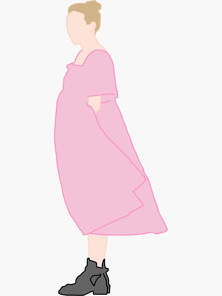 Pegatina for Sale con la obra «Vestido rosa de Villanelle (Killing