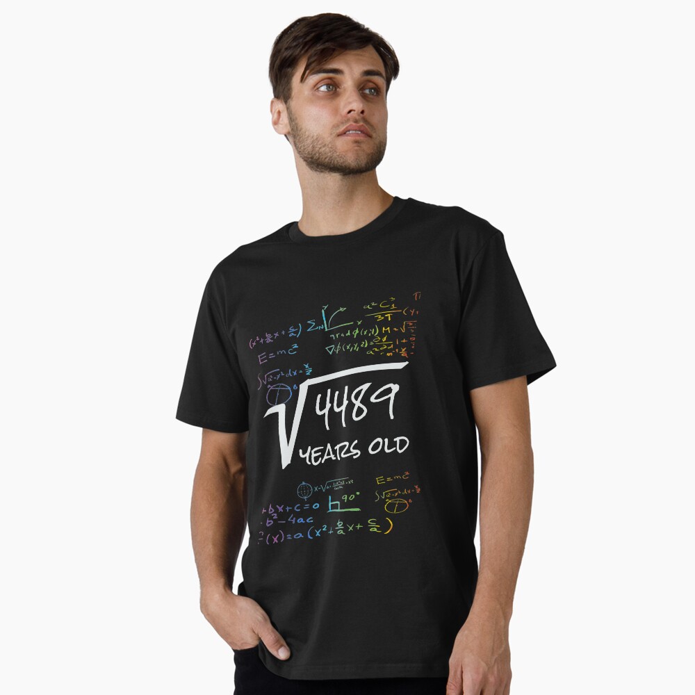 Funny 67th Birthday Math Design - Square Root of 4489 : 67 Years Old