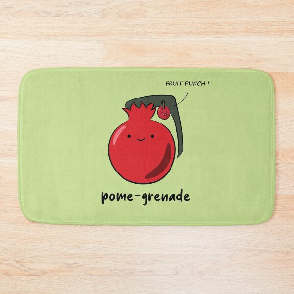 Item preview, Kawaii Pomegranate ,  Pome-grenade, funny pun  designed and sold by DD1492.
