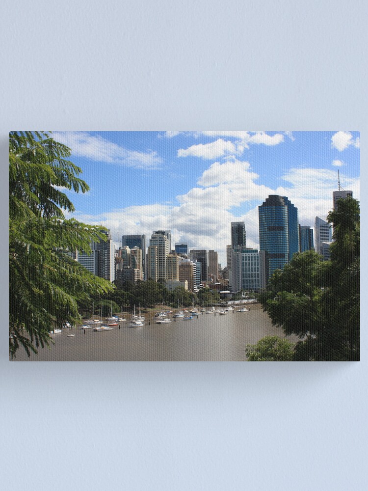 Alternate view of Brisbane from Kangaroo Point Cliffs Canvas Print