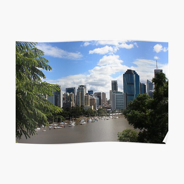 Brisbane from Kangaroo Point Cliffs Poster