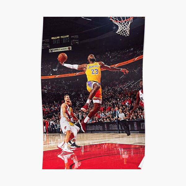 James 23 Jump Dunk Poster
