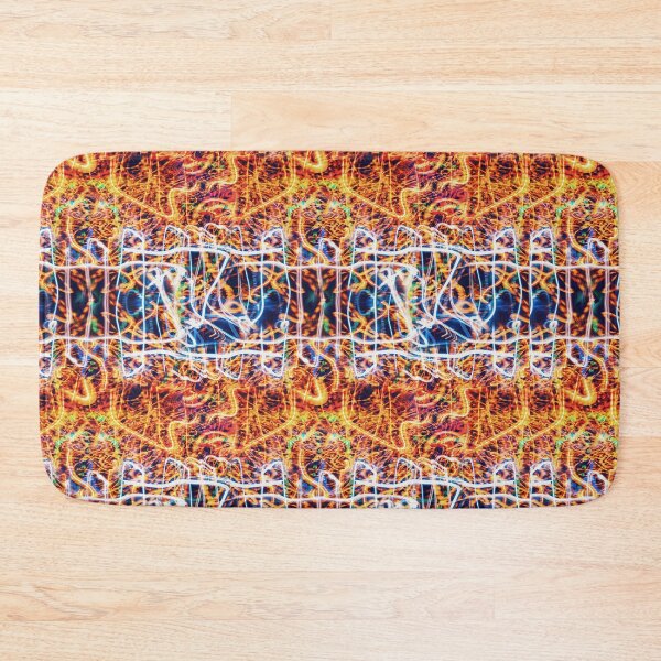 Item preview, Abstract seamless pattern with long exposure city lights.	 designed and sold by JackJumpingsack.