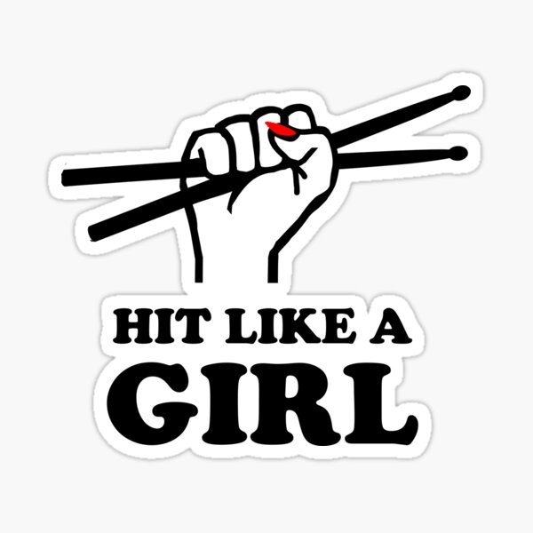 Item preview, Hit Like A Girl designed and sold by ihardalov.