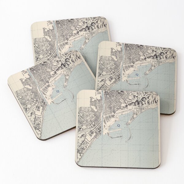 Item preview, Vintage Map of Malaga Spain (1943) designed and sold by BravuraMedia.