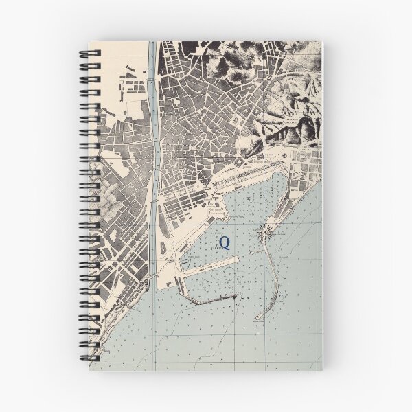 Item preview, Vintage Map of Malaga Spain (1943) designed and sold by BravuraMedia.