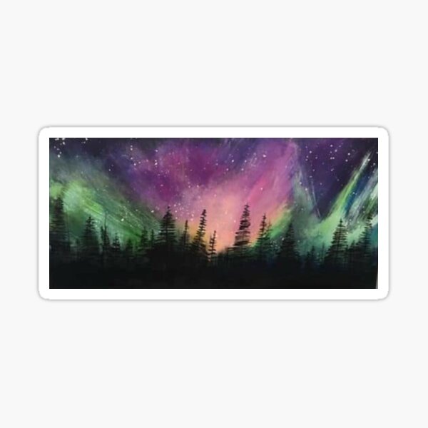 Vista previa del artículo con la obra «Northern Lights Dance», diseñado y vendido por Holly Koenig.