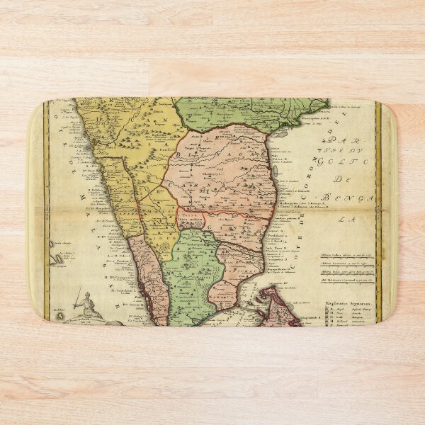 Item preview, Southern India Map (1733) designed and sold by allhistory.