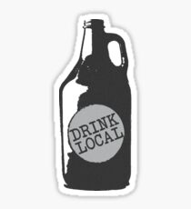 Lokal trinken! Stützen Sie Ihre Heimatstadt-unabhängigen Brauereien Sticker