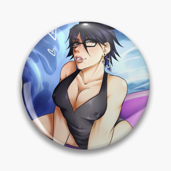 Item preview, Bayonetta beach pinup designed and sold by SpikyTeef.