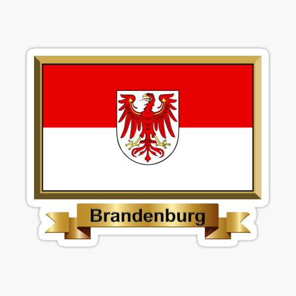 Brandenburg Flag Gifts, Stickers & Products (N) Sticker for Sale by  mpodger