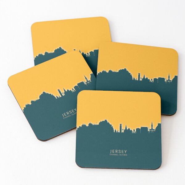 Item preview, Jersey Channel Islands Skyline designed and sold by ArtPrints.