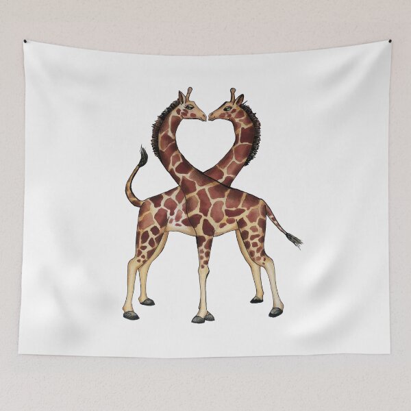 Item preview, Love making Giraffes designed and sold by silverhexagon.