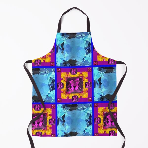 Artikelvorschau, BLUE TOPAZ & PURPLE AMETHYST GEMS MUSTER ART entworfen und verkauft von sharlesart.