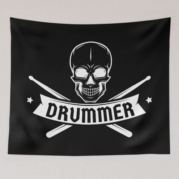 Item preview, Skull And Drumsticks For Drummers designed and sold by playloud.