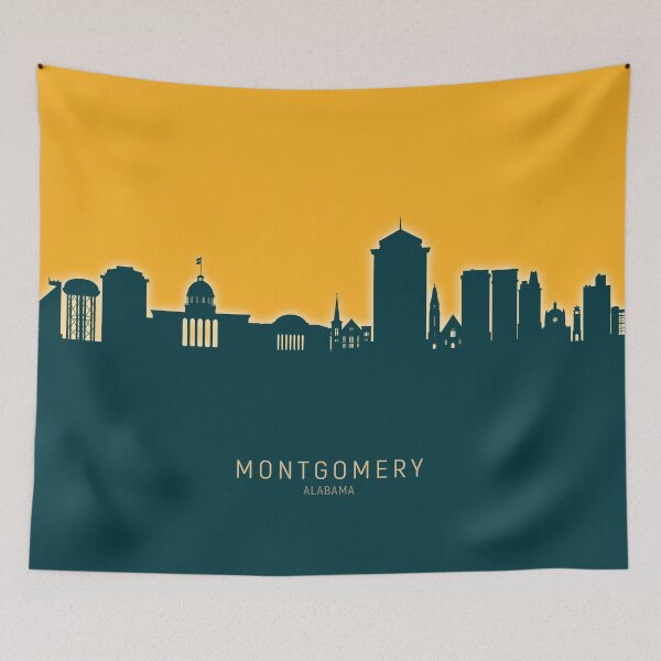Item preview, Montgomery Alabama Skyline designed and sold by ArtPrints.