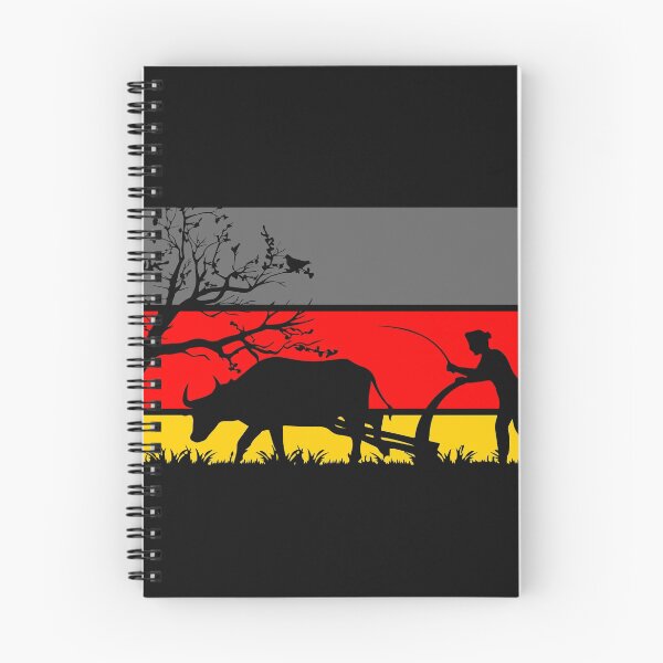 Item preview, Farmer plowing bull field designed and sold by Imutobi.