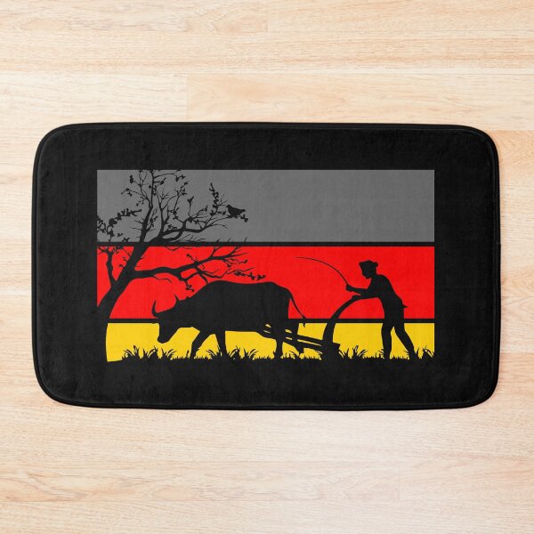 Item preview, Farmer plowing bull field designed and sold by Imutobi.