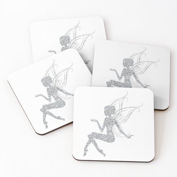 Item preview, Sitting Fairy Fairies Glitter Fairy Tale Wing Elf Magic Pattern designed and sold by digitalvintage.