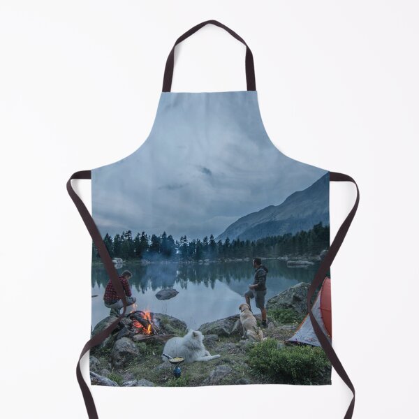Item preview, Camping with dogs by the lake designed and sold by gbgvphotography.