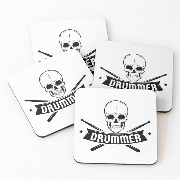 Item preview, Skull With Drumsticks For Drummer designed and sold by playloud.