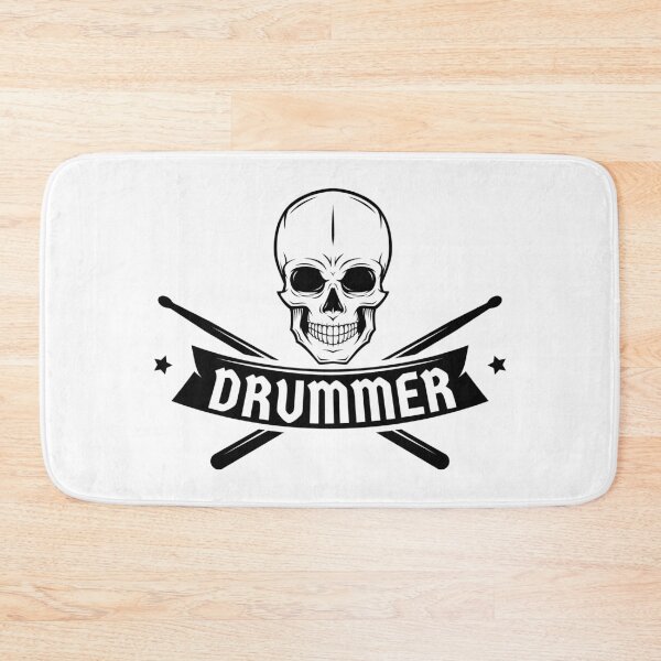 Item preview, Skull With Drumsticks For Drummer designed and sold by playloud.