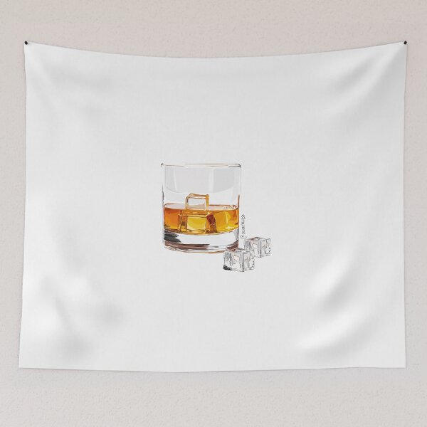 Item preview, a glass of whiskey with ice designed and sold by colorfullyso.