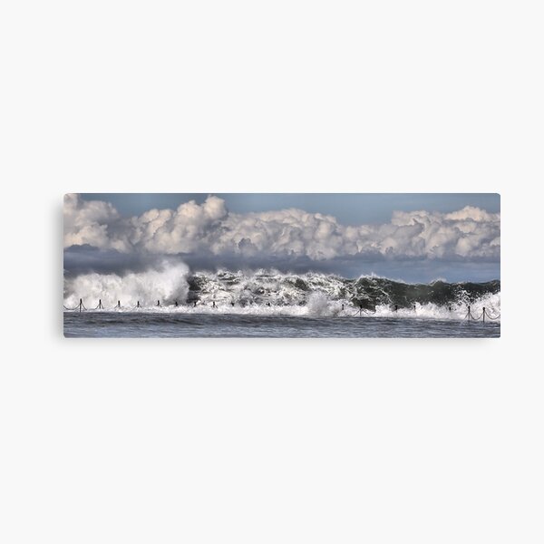 Item preview, Moody Seas over the Canoe Pool - Newcastle Beach NSW Australia designed and sold by Bev Woodman.