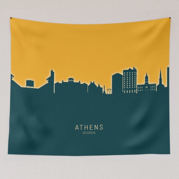 Item preview, Athens Georgia Skyline designed and sold by ArtPrints.